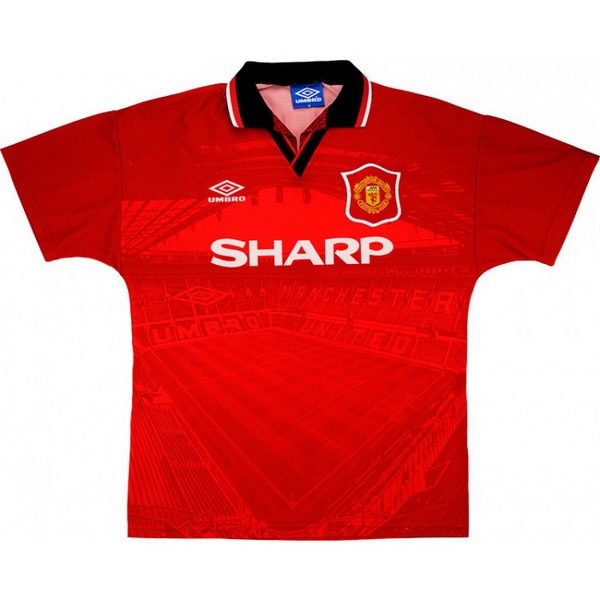 Camiseta Manchester United Replica Primera Ropa Retro 1994 1996 Rojo